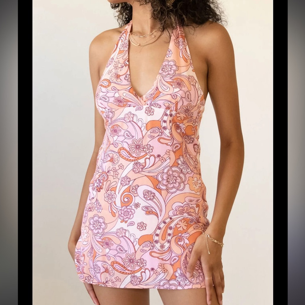 Hazel Boutique Mini Halter Dress